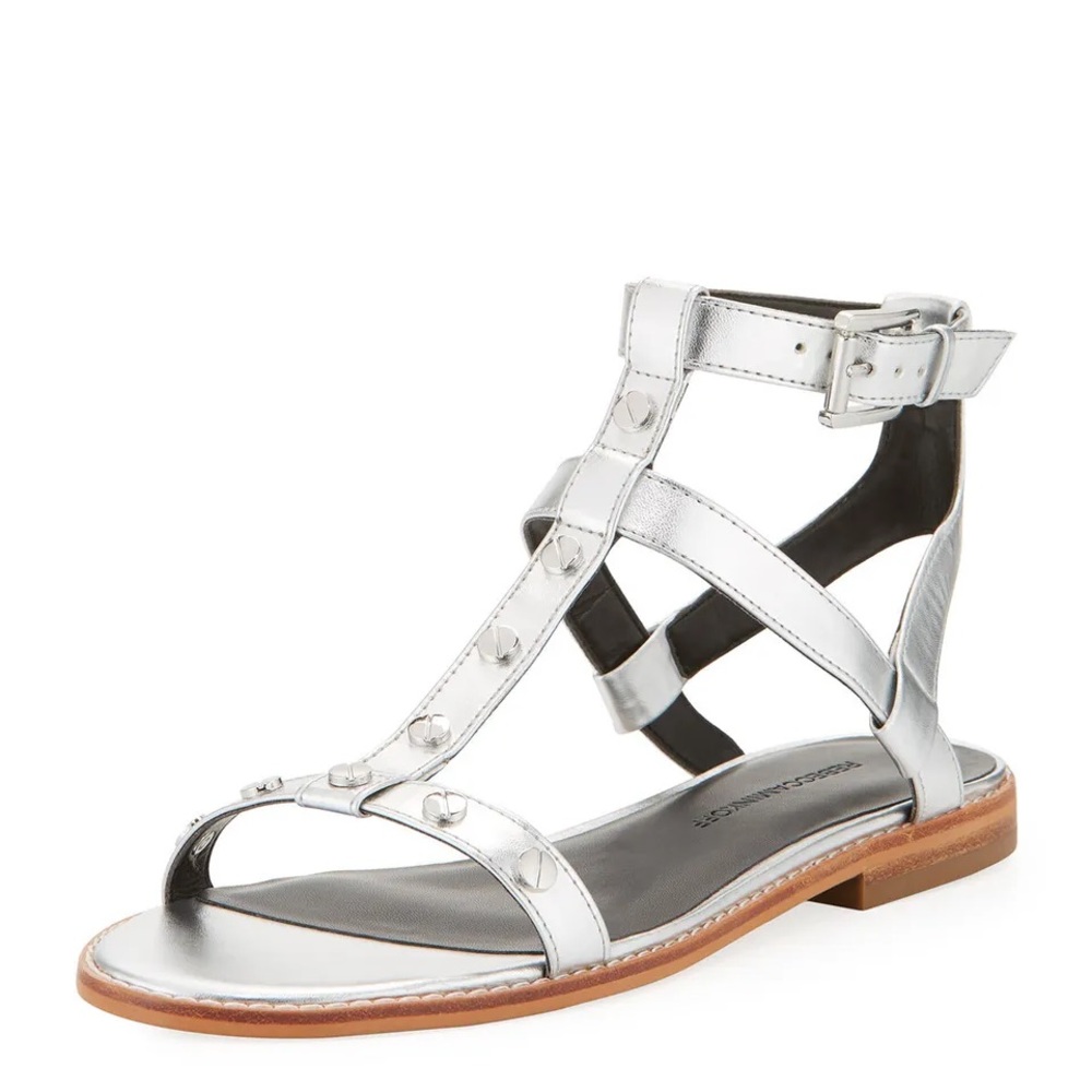 Rebecca Minkoff Size 8.5 Sandy Silver
Studded Sandals